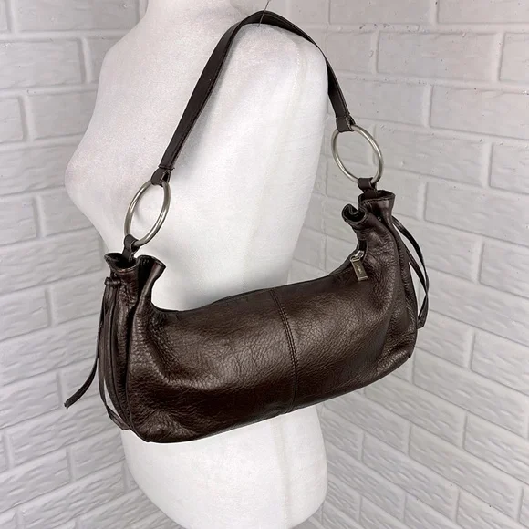Leather handbag Hobo chilling International